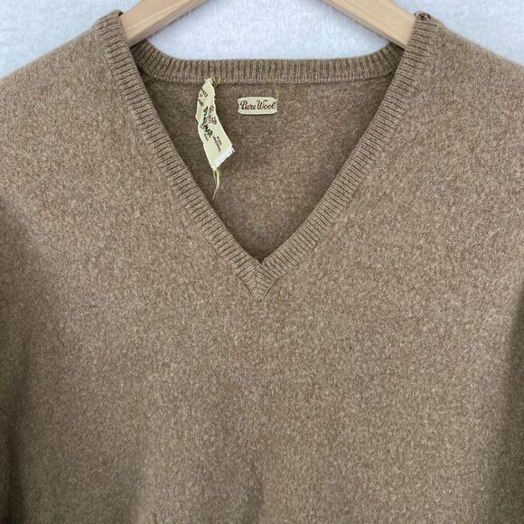 BRAEMAR Sweater Womens S Pure Lambswool Long Sleeve Pullover Brown Scotland Vtg - Picture 4 of 16